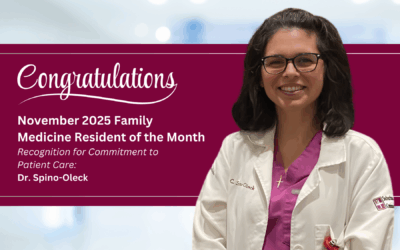 November 2025 Family Medicine Resident of the Month: Dr. Spino-Oleck